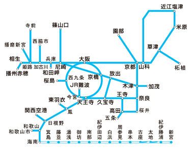 JR西日本　近畿圏ICOCAエリア